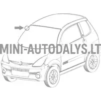 Aixam 2005-2010 priekšējā stikla blīvgumija