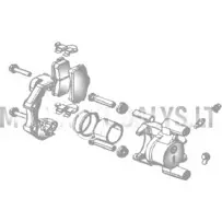 Putekļu blīvgredzens bremžu suporta virzulis priekšā Microcar / Ligier