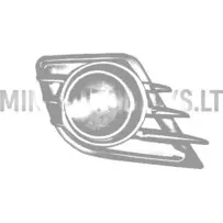 Aizsargrežģis miglas lukturiem labajā priekšējā bufera pusē Aixam 2010-2013