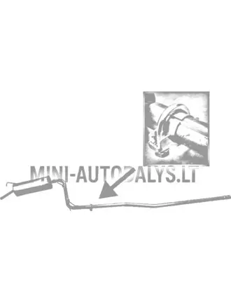 Aizmugurējais trokšņa slāpētājs Microcar MC2 | Mini Auto Parts