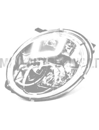 Kreisais priekšējais lukturis Microcar MGO 4 / MGO 5 / Dué 3 (melns)