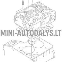 Cilindra galvas blīve ar gredzenblīvi "Aixam Kubota