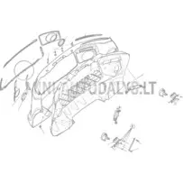 Centrālā reste, hromēts priekšējais bamperis Ligier JS50/JS50L Ph1