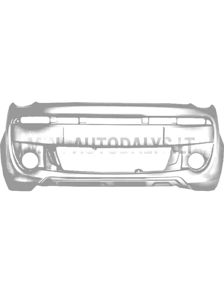 Priekšējais buferis Microcar MGO3 / MGO4 Highland (melna struktūra)