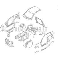 Dubļu sargs priekšējais kreisais Ligier JS60