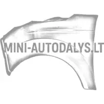 Microcar MGO3/4 Due2/3 kreisās puses priekšējais spārns (perlamutra balts)