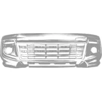 Priekšējā bufera reste Ligier JS50 / JS50L Ph2 / PH3 Elegance (melna)