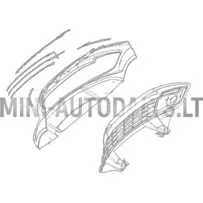 Centrālā hroma josla priekšējā bufera režģim Ligier JS50 ph2 / ph3