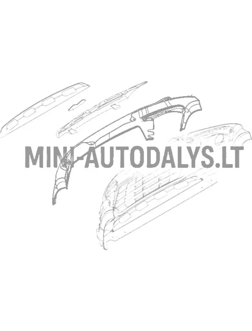 Priekšējais bamperis Ligier JS60 CHIC (grafīta pelēks)