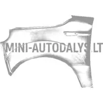 Microcar MGO6 kreisās puses priekšējais spārns (tuksneša pelēks)