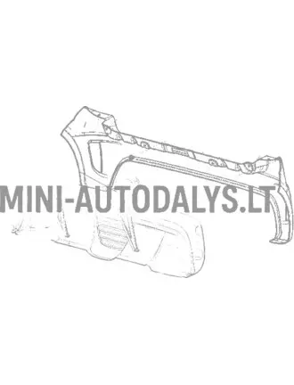 Aizmugurējais bamperis Ligier JS50/JS50L Ph2/Ph3 Sport (grafīta pelēks)