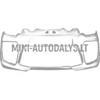 Priekšējais bamperis Ligier JS50/JS50L Sport Ph2/Ph3 (perlamutra balts)