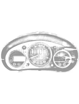 Skaitītāja pulksteņa ekrāns instrumentu panelis Aixam 2005-2013