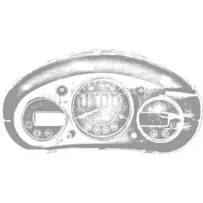 Skaitītāja pulksteņa ekrāns instrumentu panelis Aixam 2005-2013