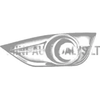 Miglas luktura režģis aizvērts kreisajā priekšējā bufera pusē Aixam City Vision