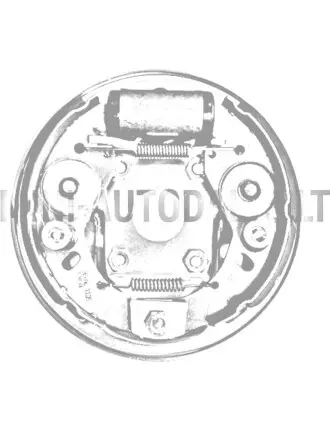 Aizmugurējā kreisā bremžu trumuļa enkura plāksne Aixam Sensation / Emotion