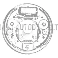 Aizmugurējā kreisā bremžu trumuļa enkura plāksne Aixam Sensation / Emotion