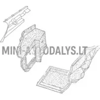 Dzinēja izolācijas spārns priekšējais labais Aixam Impulsion / Vision