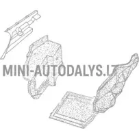 Aixam Impulsion / Vision dzinēja izolācijas priekšējais kreisais spārns