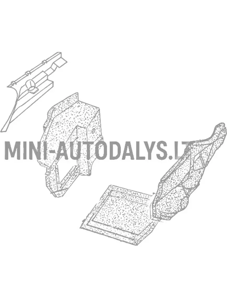 Aixam Impulsion / Vision dzinēja izolācijas priekšējais kreisais spārns