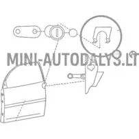 "Aixam" durvju slēdzenes stiprinājuma skava