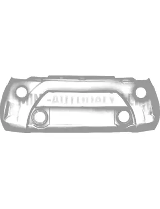 Priekšējais bamperis Aixam 2016 Sensation Crossline / Crossover (melns)