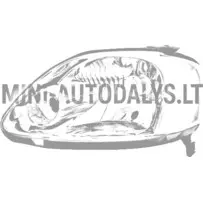 Kreisais priekšējais lukturis Casalini M10 / M12