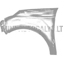 Aixam 2016 Sensation kreisais priekšējais spārns (sarkans)