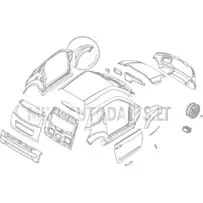 Kreisais priekšējais spārns Ligier JS50/JS50L Ph1 Blueline