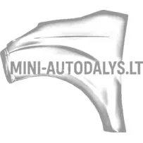 Kreisās puses priekšējais spārns Ligier JS50 / JS50L Ph1 (perlamutra balts)