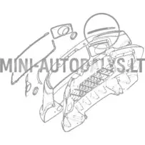 Dekoratīvā josla zem priekšējā luktura Ligier JS50/JS50L (sarkana)