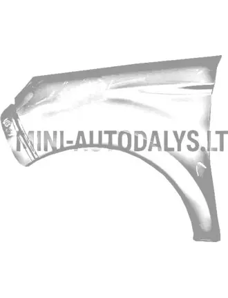 Aixam Sensation Minauto kreisās puses priekšējais spārns (sudrabaini pelēks)