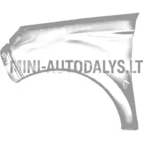 Aixam Sensation Minauto kreisās puses priekšējais spārns (sudrabaini pelēks)