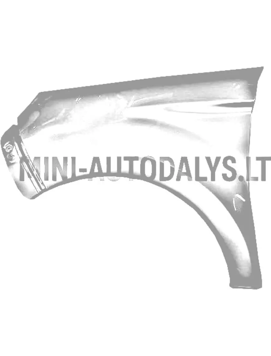 Aixam Sensation Minauto kreisās puses priekšējais spārns (sudrabaini pelēks)