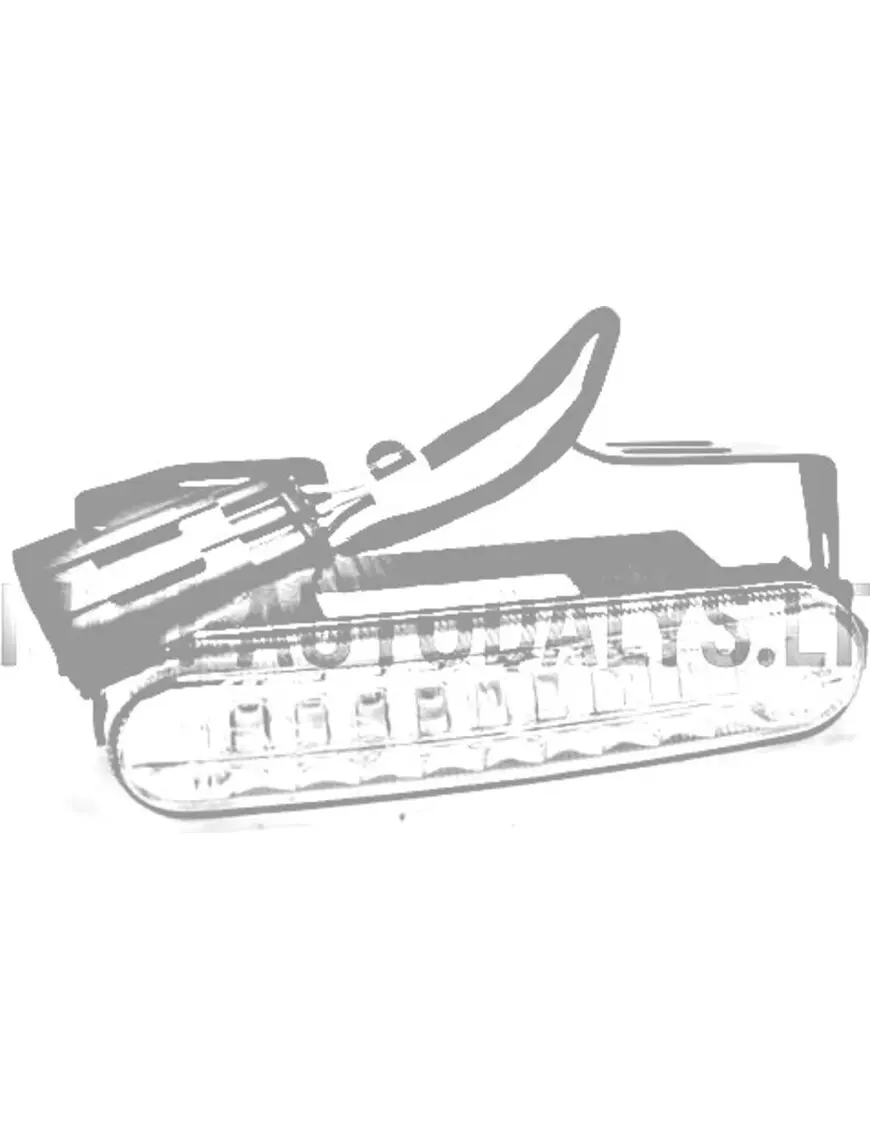 Dienas gaitas lukturi priekšā kreisajā pusē "Minauto Vision