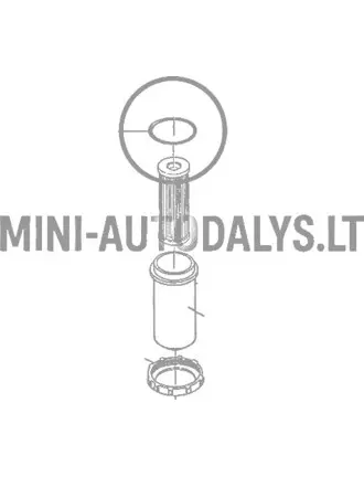 Degvielas filtra korpuss ar blīvgredzenu Kubota Z402 (1. modelis)