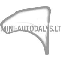 Aixam 2008-2010 kreisais priekšējais spārns