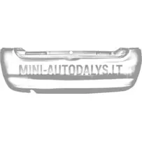 Aizmugurējais bamperis "Aixam 400" (pelēkā krāsā, gatavs montāžai)