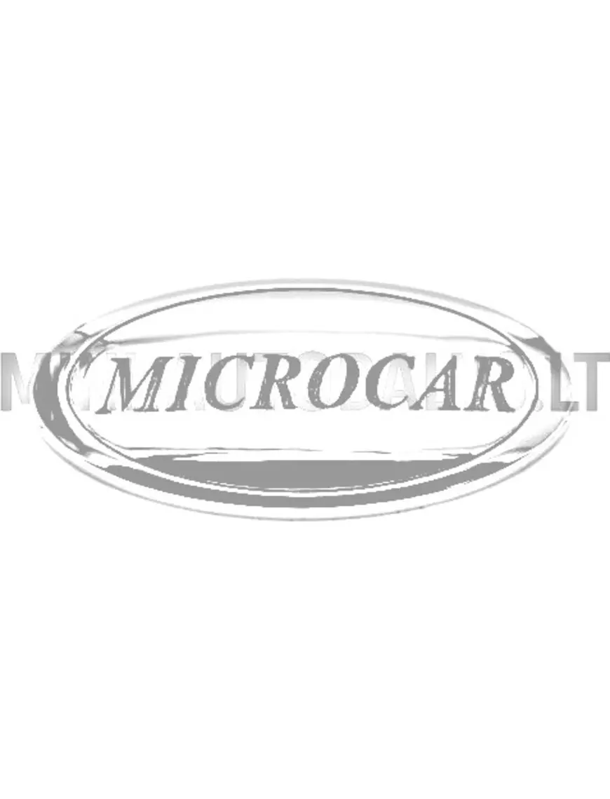 Emblēma ar aizmugurējā lūka pārsegu Microcar MGO1 / MGO2