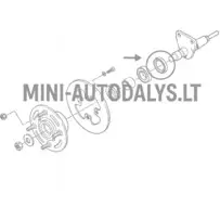 Aizmugurējās ass blīvgredzens Microcar MC1 / MC2