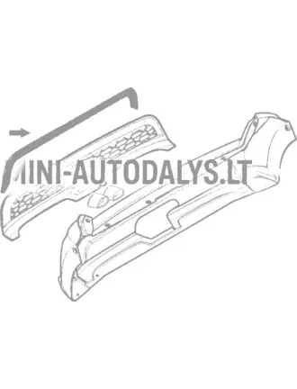 Hromēts rāmja aizmugurējais buferis Ligier JSRC