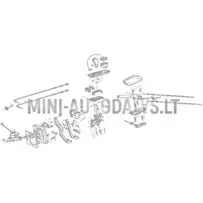 Pārslēgšanas rokturis Ligier JS50/JS50L (melns)