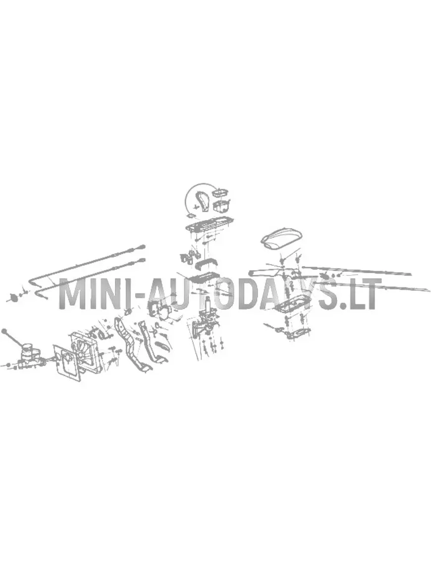 Pārslēgšanas rokturis Ligier JS50/JS50L (melns)