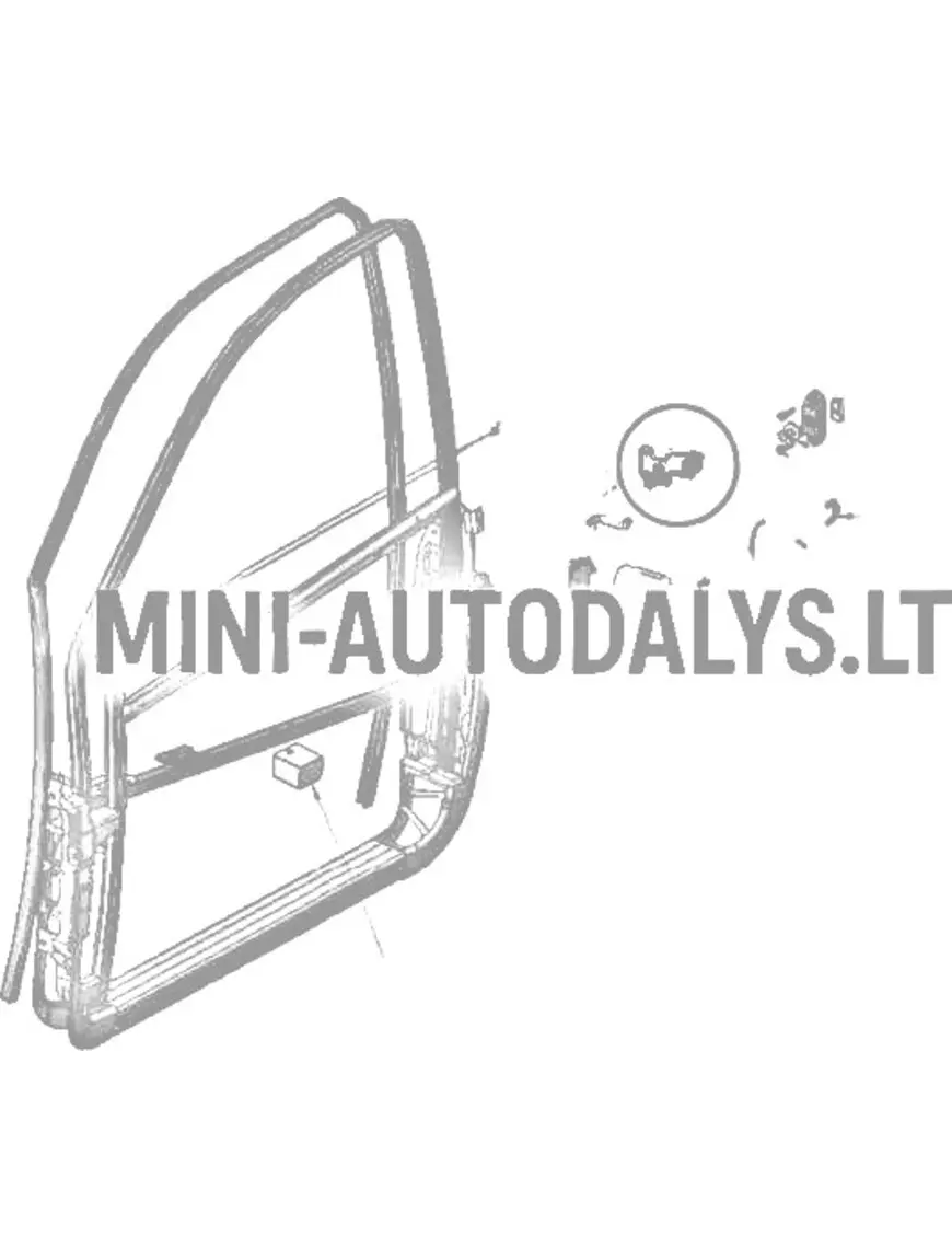 Ligier IXO kreisās puses ārējo durvju rokturis