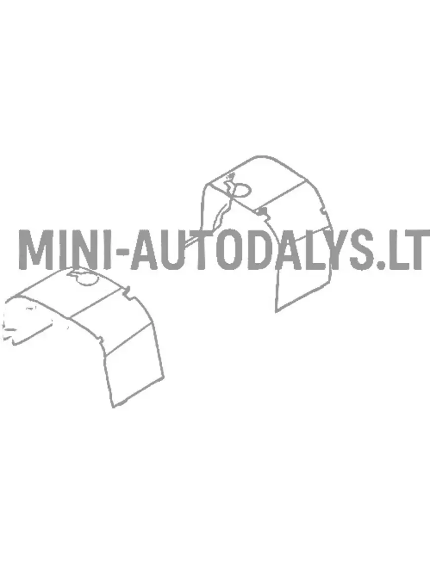 Iekšējais spārns / dubļusargs priekšējais kreisais Microcar MGO1 / MGO2 / Ligier JSRC