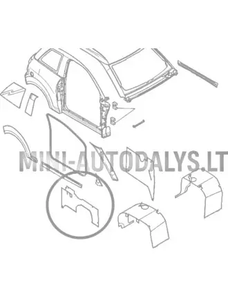 Microcar M8 iekšējais labais aizmugurējais spārns