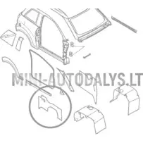 Microcar M8 iekšējais labais aizmugurējais spārns