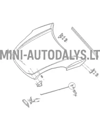 Kājas stieņa pārsegs Ligier JS50 / JS50L Ph1
