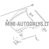 Ligier / Microcar dzinēja pārsega eņģes