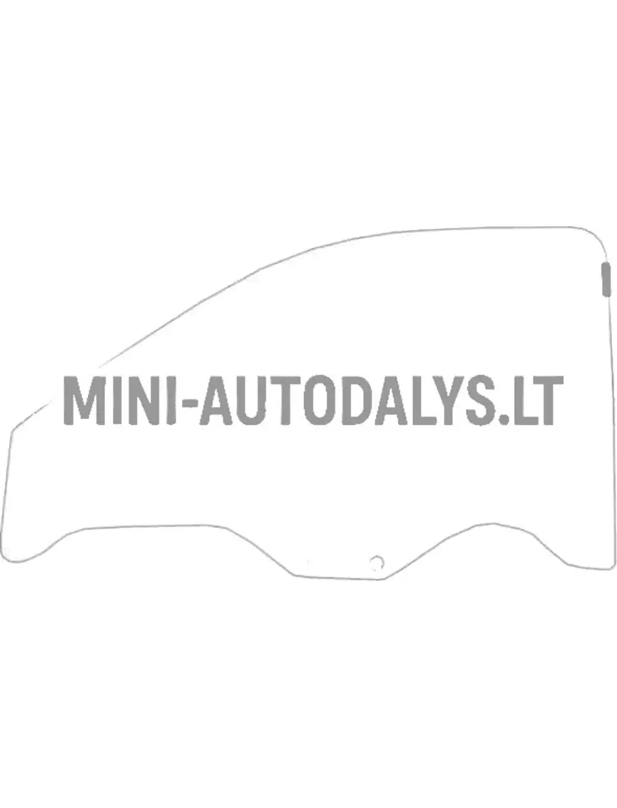 Microcar MGO / Ligier JS60 kreisās puses durvju stikls